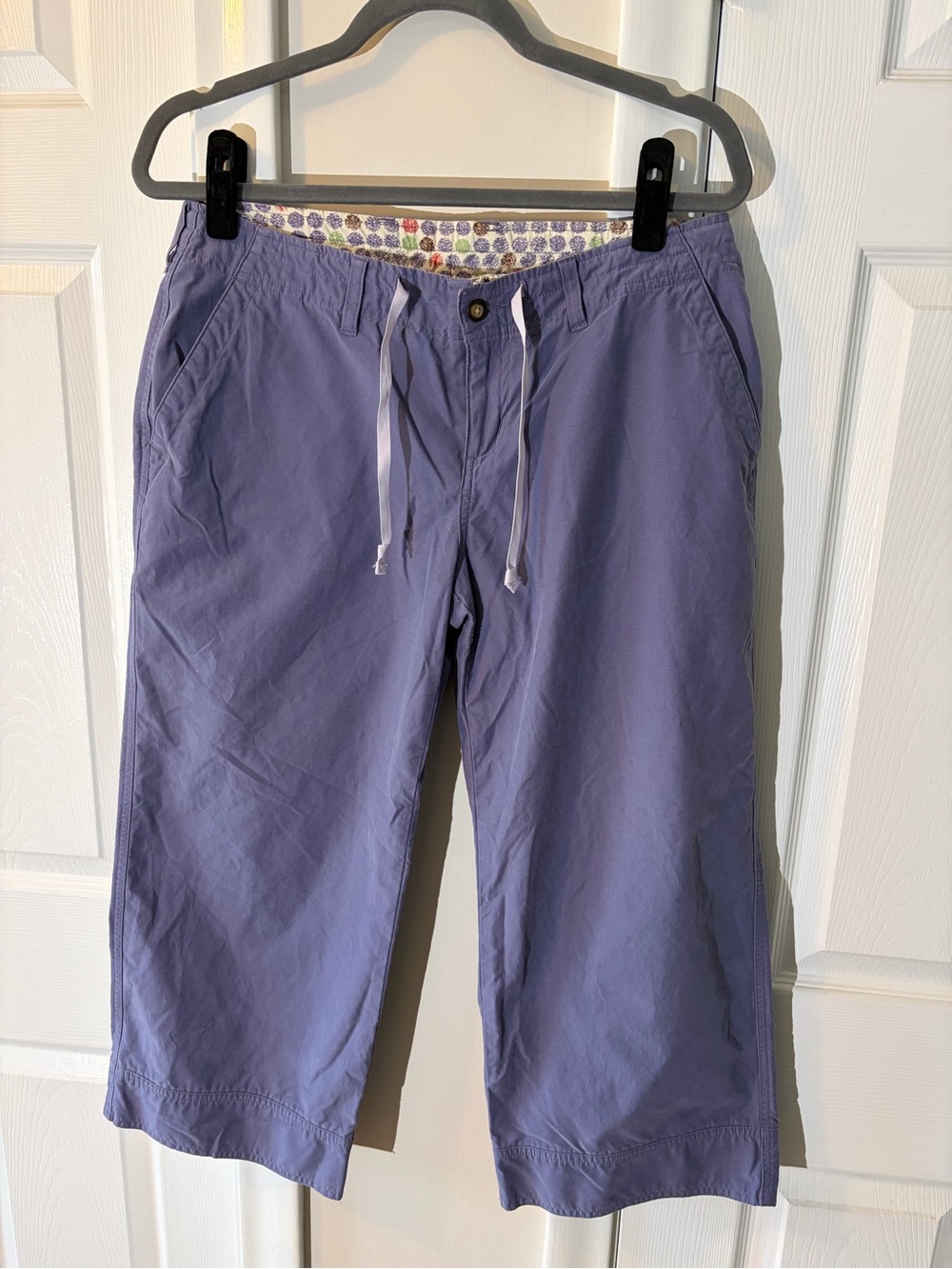Horny Toad Lavender wide leg cropped cuffed utility pants